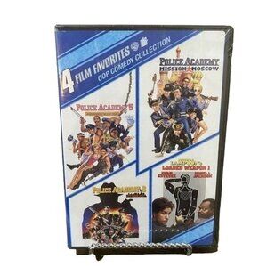 4 Film Favorites Cop Comedies DVD Movies Loaded Weapon Police Academy